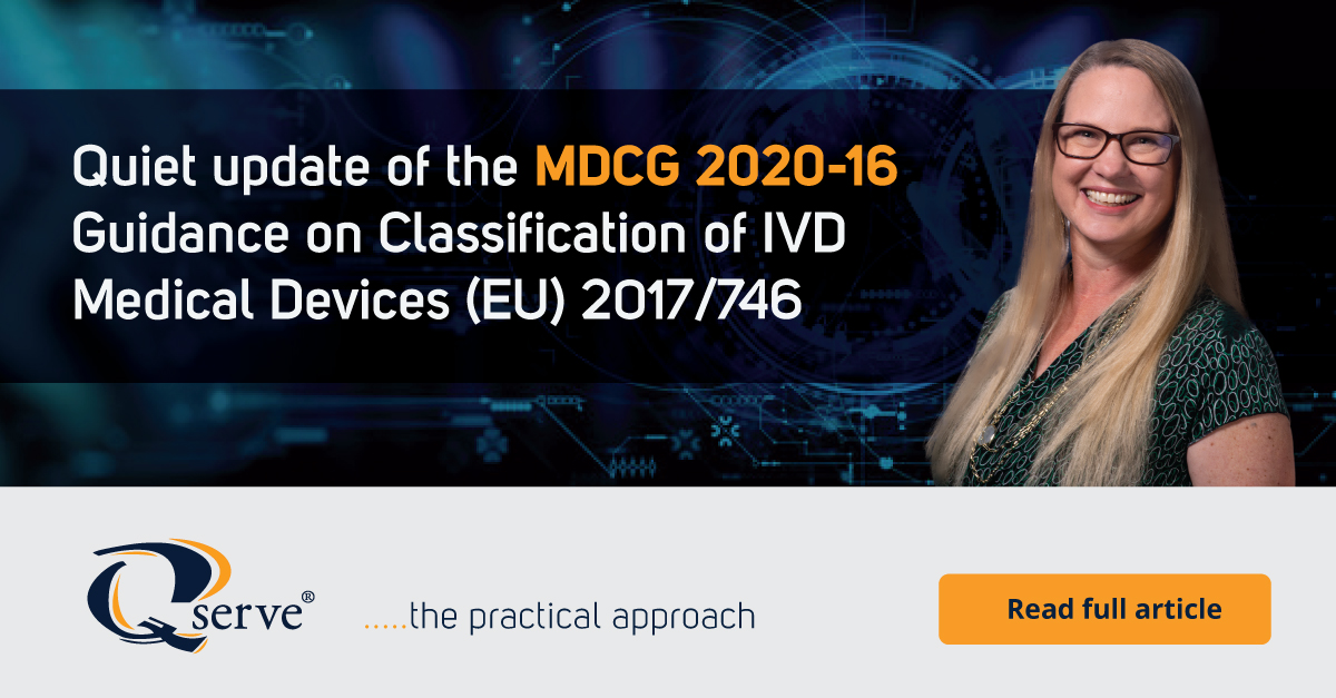 Update To MDCG 2020-16 Guidance On Classification Of IVD Devices